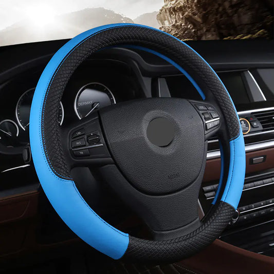 Universal Non-Slip Leather Steering Wheel Cover